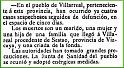 Muere de Colera en Villarreal mujer de Sestao. 09-1893. 